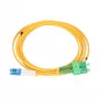 komutacinis kabelis Extralink SC/APC į LC/PC vienmodis dvipusis 9/125 µm 2 mm, 1,5 m