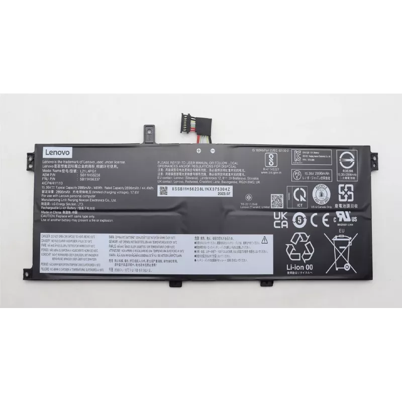 Baterija nešiojamam kompiuteriui Lenovo 46 Wh ličio jonų, vidinė