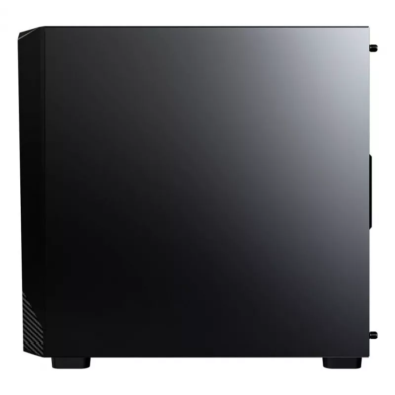 Montech X5M (B) Micro Tower PC korpusas — Micro‑ATX/Mini‑ITX, 3x120mm priekyje, 1x120mm gale, palaiko ATX PSU, 2x3.5 colio + 4x2.5 colio, juoda