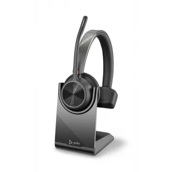 HP Poly Poly Voyager 4300 UC Series 4310 - ausinės - ant ausies - Bluetooth - belaidės - USB-C - Zoom sertifikuotos (218474-01)