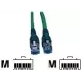 TE Connectivity AMP - komutacinis kabelis - RJ-45 (V) į RJ-45 (V) - 3 m - SFTP - CAT 6 - be halogenų - žalias (0-1711735-3)