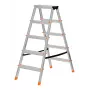 Sulankstomos kopėčios Krause 120410, aliuminio, 6 pakopos, plotis 480 mm, maks. aukštis 105 cm