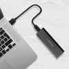 SSD korpusas QOLTEC 50312 Juodas vienam M.2 SATA diskui, USB Type-C (USB 2.0 / 3.2 Gen 1)