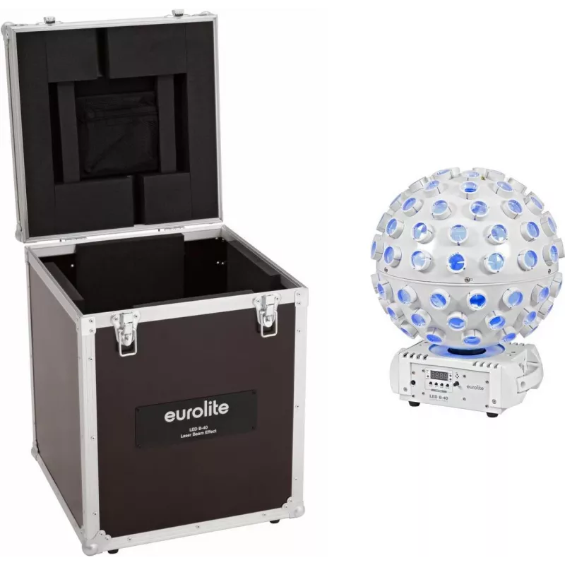 Lazerinio efekto rinkinys EUROLITE B-40 White su transportavimo dėklu