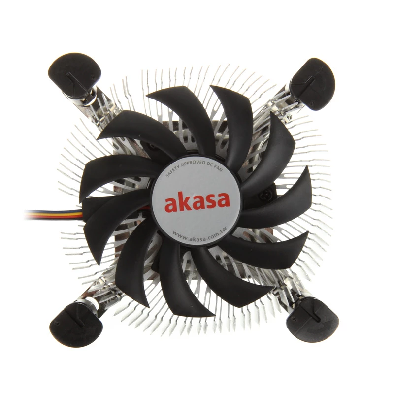 Aušintuvas Akasa AK-CC7122BP01 procesoriaus aušinimo sistema 7,5 cm aliuminis mėlynas