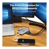 Eaton Tripp Lite USB-C Dock, Dual Display - 4K 60 Hz HDMI, USB 3.2 Gen 1, USB-A Hub, GbE, Memory Card, 100W PD Charging, Gray - docking station - USB-C - 2 x HDMI - 1GbE (U442-DOCK