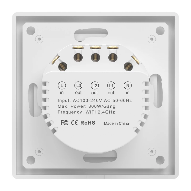 Jutiklinis WiFi šviesos jungiklis Avatto TS20-EU-W3 2-jų kanalų 220V
