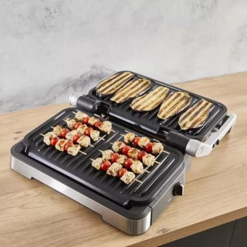 Elektrinė kontaktinė kepsninė Tefal OptiGrill+ XL nerūdijantis plienas — didelė talpa, automatinės kepimo programos