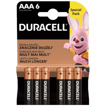Baterija Duracell AAA R03 6 vnt.