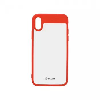 Cover Tellur iPhone X TLL121623 Raudonas Permatomas