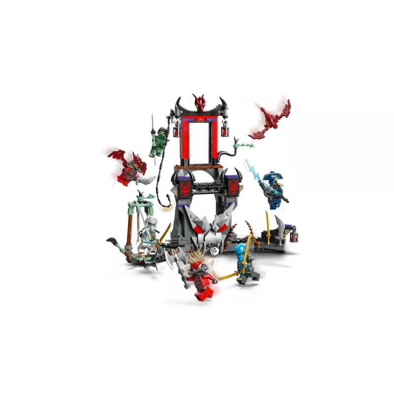Konstravimo rinkinys LEGO NINJAGO 71841 Dragon Village — 305 dalys, 6 minifigūrėlės, amžius 7+
