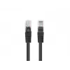 Jungiamasis laidas, LANBERG, PCU6-20CC-0025-BK, RJ45, Cat.6, 0,25 m, juodas