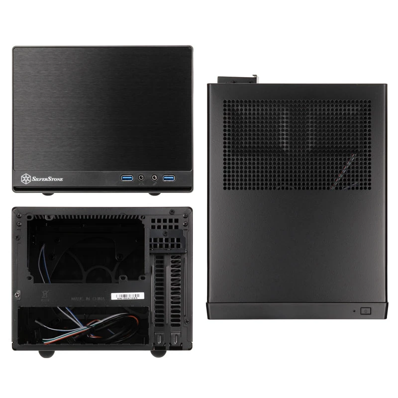 SilverStone SUGO 13 - Stacionarus - Mini-DTX - be maitinimo šaltinio (AT / PS/2) - Juoda - USB/Garso (SST-SG13B-Q)