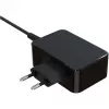 Mobiliojo įrenginio įkroviklis LC-Power LC-NB-GAN-65-C nešiojamam kompiuteriui, juodas, kintamoji srovė, skirtas naudoti patalpose