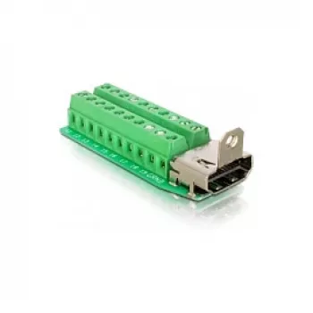 HDMI adapteris (mot.), gnybtų blokas, 20 kontaktų, DeLOCK 65168