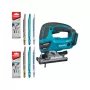 Pjūklelis Makita DJV180ZX belaidis tik korpusas — 3 pakopų švytuoklė, 0–2600 k./min., eiga 26 mm, pjovimo gylis medienoje 135 mm