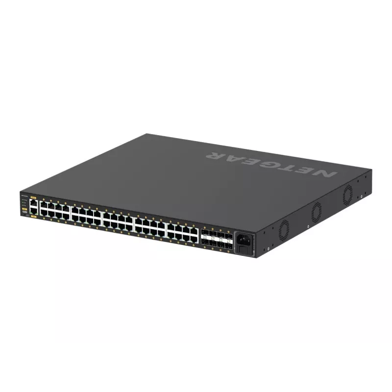 NETGEAR GSM4248P-100EUS tinklo komutatorius Valdomas L2/L3/L4 Gigabit Ethernet (10/100/1000) Power over Ethernet (PoE) Juodas