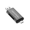Vention USB3.0 daugiafunkcis kortelių skaitytuvas pilkas metalinis tipas