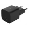 USB-C įkroviklis Belkin BOOSTCHARGE 25W Power Delivery Juoda – greitas USB‑C PD 25W sieninis adapteris