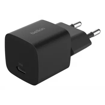 USB-C įkroviklis Belkin BOOSTCHARGE 25W Power Delivery Juoda – greitas USB‑C PD 25W sieninis adapteris