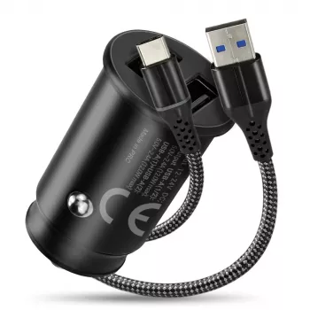 Automobilinis kroviklis everActive CC-25C 2x USB-A + USB-C, 12W, automobilinis USB maitinimo adapteris