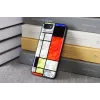 Apsauginis dėklas iKins, skirtas Apple iPhone 8/7, Mondrian Juoda