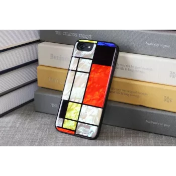 Apsauginis dėklas iKins, skirtas Apple iPhone 8/7, Mondrian Juoda