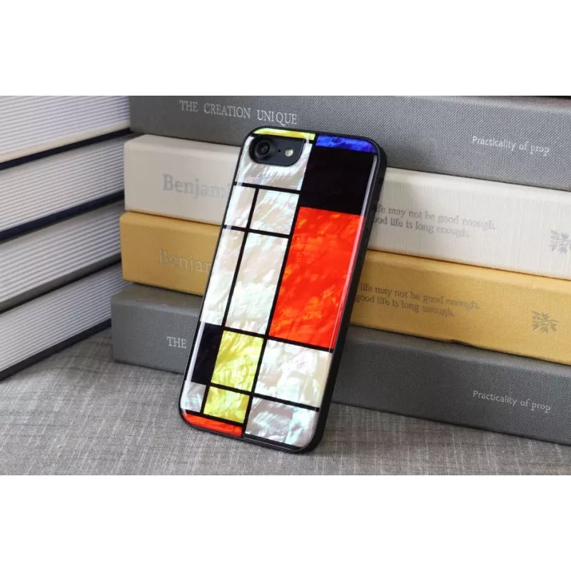 Apsauginis dėklas iKins, skirtas Apple iPhone 8/7, Mondrian Juoda