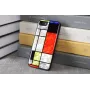 Apsauginis dėklas iKins, skirtas Apple iPhone 8/7, Mondrian Juoda