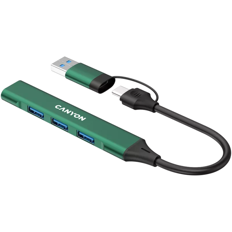 CANYON stebulė DS-02 4in1 USB-A/C žalia