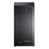 Montech X5M (B) Micro Tower PC korpusas — Micro‑ATX/Mini‑ITX, 3x120mm priekyje, 1x120mm gale, palaiko ATX PSU, 2x3.5 colio + 4x2.5 colio, juoda