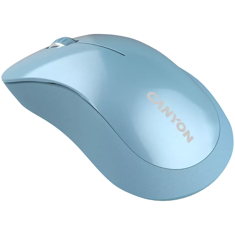 CANYON MW-11, 2,4 GHz belaidė pelė, su 3 mygtukais, 1200 DPI, Baterija: AAA*2 vnt., Mėlyna 67*109*38 mm 0,063 kg