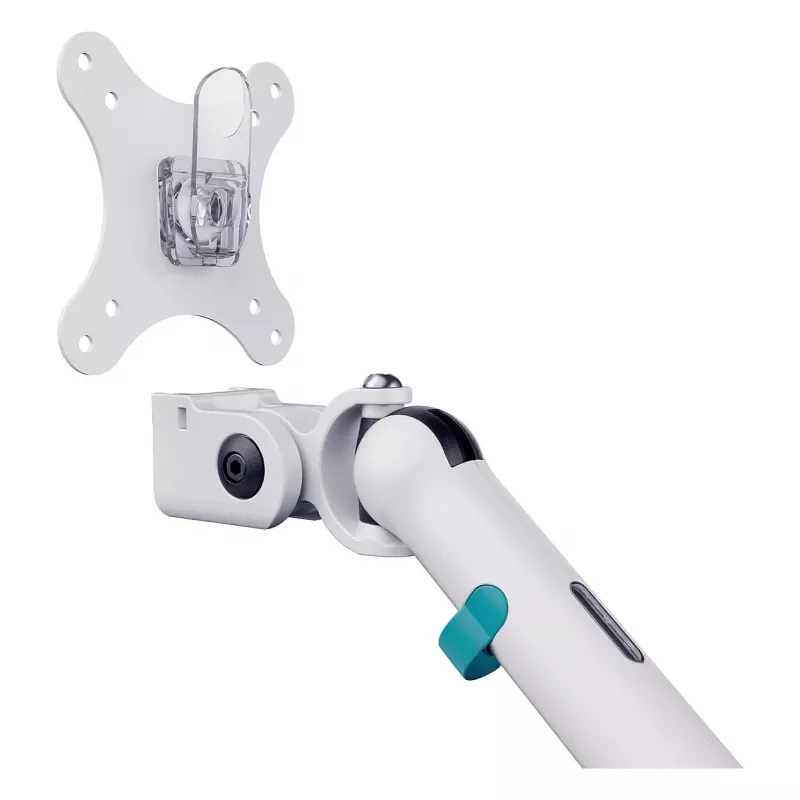 Monitoriaus laikiklis DIGITUS Single, skirtas iki 35 colių ekranams, spaustukas, 10 kg, VESA 75x75–100x100, pakreipimas -45–90°
