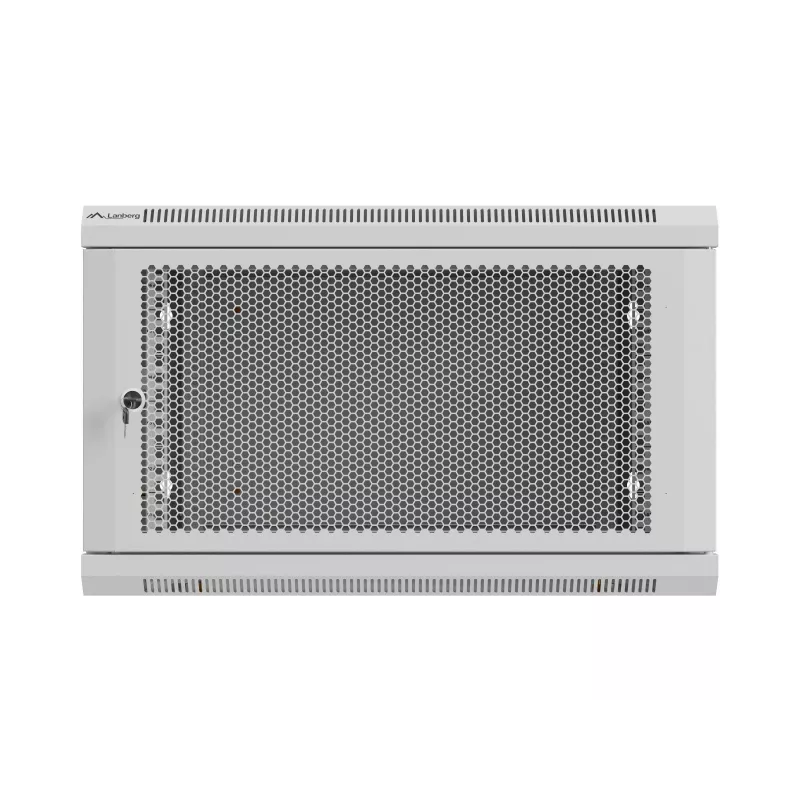 Rack spinta 19 inch 6U 600x600 pilka perforuota
