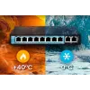 Extralink PoE jungiklis CERES 8x 100Mb/s PoE/PoE+, 2x RJ45 Uplink 100Mb/s, 96W