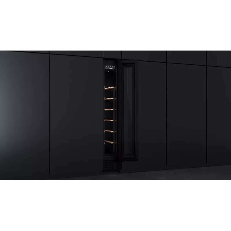 Teka RVU 10008 GBK termoelektrinis vyno aušintuvas įmontuojamas juodas 8 buteliai (-ų)