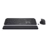 Logitech MX Keys Combo for Business - Klaviatūros ir pelės rinkinys - su foniniu apšvietimu - belaidis - Bluetooth LE - QWERTY - GB - Graphite