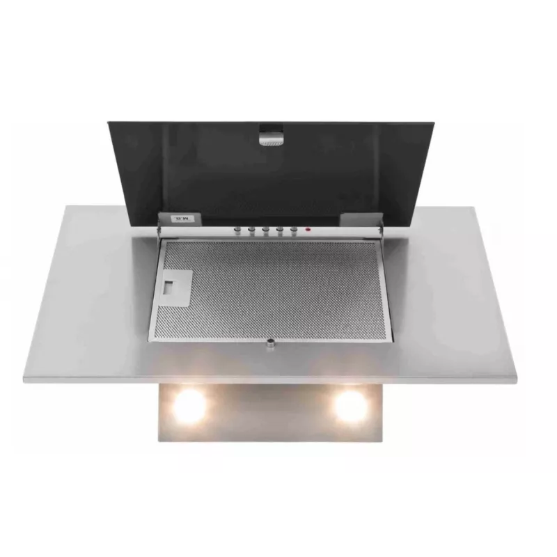 Virtuvinis gartraukis AKPO WK-4 Nero Eco 60, 600 mm, plienas ir grūdintas stiklas, 326 m³/h, aliumininis riebalų filtras, 55–61 dB
