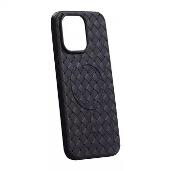 Apsauginis magnetinis telefono dėklas Joyroom JR-BP005, skirtas iPhone 15 Pro, juodas, su MagSafe suderinama apsauga nuo krašto iki krašto