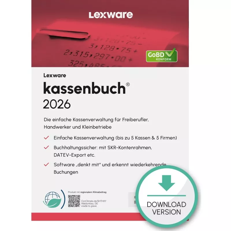 Lexware kassenbuch 2026 Finansinė analizė 1 licencija
