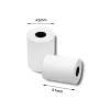 QOLTEC popierinės spausdintuvo etiketės 5,7 cm pločio, baltos, 55 g/m², pakuotėje 10 vnt. (modelis 51896)
