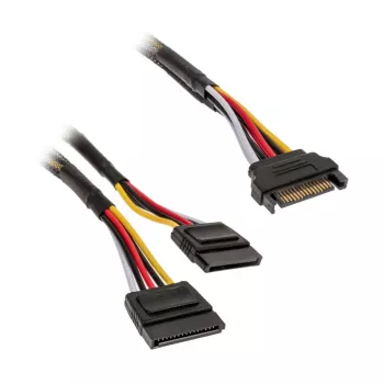 Akasa SATA maitinimo Y laidas - 30 cm 2 vnt. pakuotėje - Laidas - Skaitmeninis/Duomenų