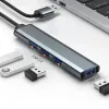 USB šakotuvas 3.0 4in1, 4x USB 3.0