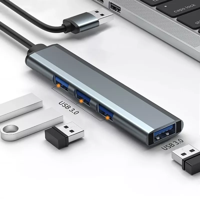 USB šakotuvas 3.0 4in1, 4x USB 3.0