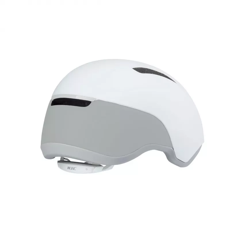 Dviračio šalmas HJC CALIDO White/Sidabrinė, dydis M (55–59 cm), in-mold, 4 ventiliacijos angos, SELFIT pritaikymas, 280 g