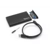 Sbox HDC-2562B 2,5 col. išorinis HDD dėklas Juodaberry juodas