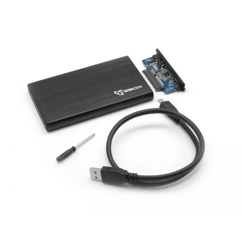 Sbox HDC-2562B 2,5 col. išorinis HDD dėklas Juodaberry juodas