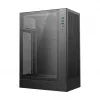 PC korpusas DeepCool CH170 PLUS Tower Juoda — micro-ATX/mini-ITX, grūdintas stiklas, USB-C, viršuje montuojamas PSU