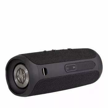 Nešiojamas garsiakalbis MANTA SPK130GO BT — Bluetooth 5.0, TWS, FM, 10 W RMS, įkraunamas (juodas, 8×8×19 cm)