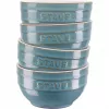 Staub Ceramique dubenėlių rinkinys 0.7 L Apvalus keramika turkio spalvos 4 vnt.